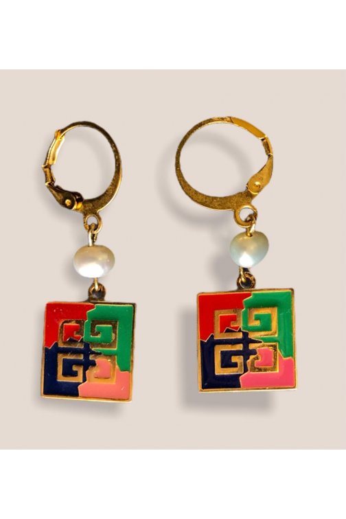 Upcycled Givenchy earrings