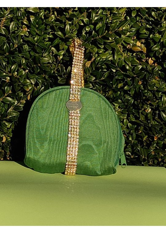 Upcycled green Christian Dior bag