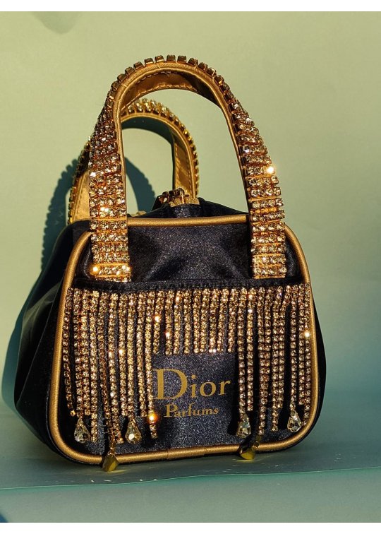 Sac bleu marine Dior upcyclé