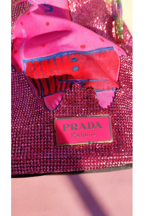 Upcycled Prada pink bag