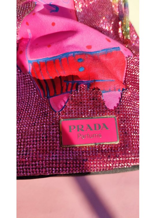 Upcycled Prada pink bag