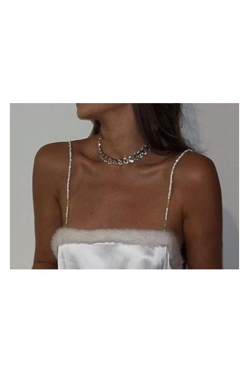 Collier choker crystal