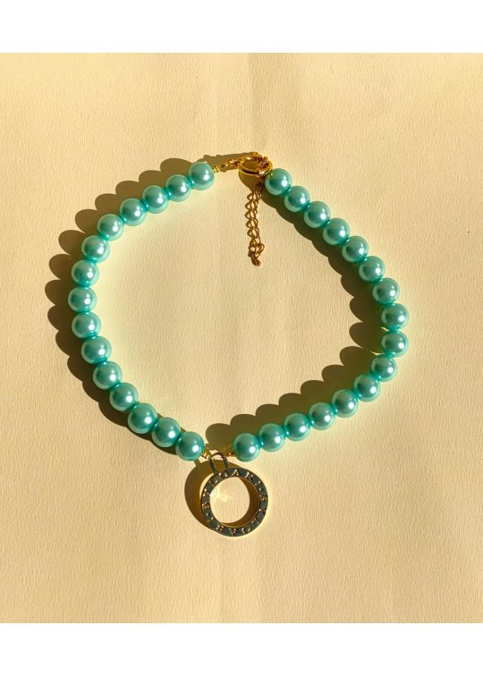 Collier Bulgari bleu upcyclé