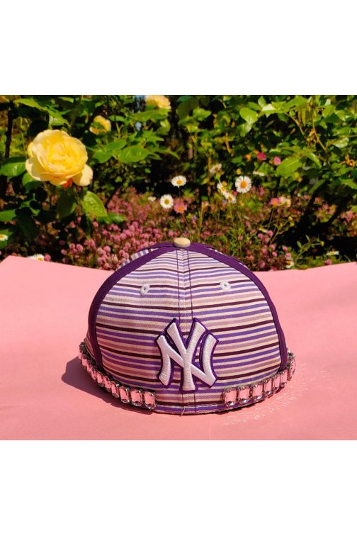 Upcycled New Era pink cap