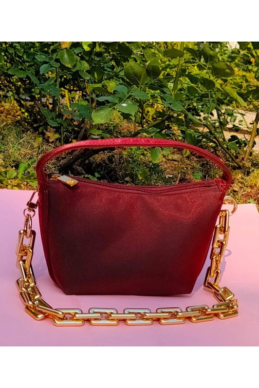 Sac Versace Rouge upcyclée