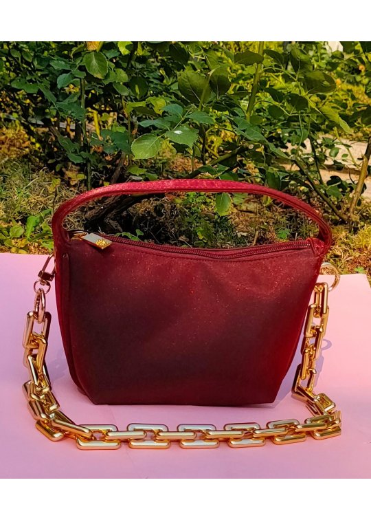 Sac Versace Rouge upcyclée