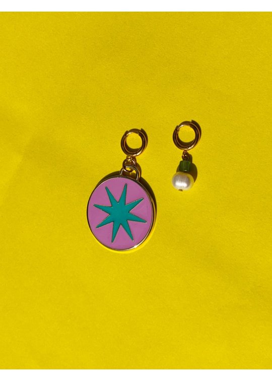 Upcycled Bulgari earrings - star