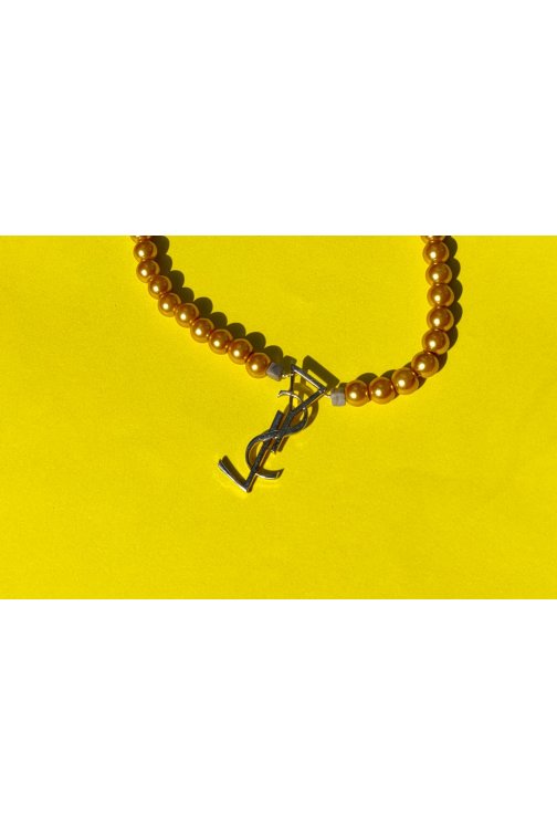 Collier YSL upcyclée