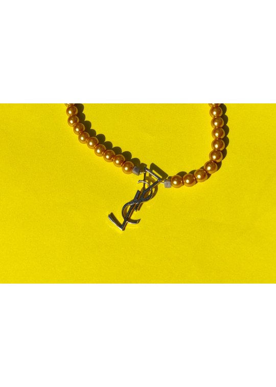 Collier YSL upcyclée