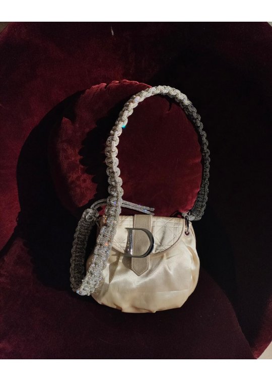 Upcycled Dior champagne bag