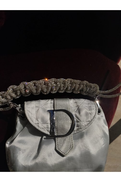 Sac Dior argent upcyclé