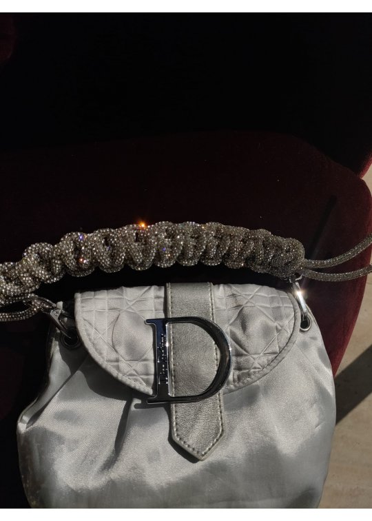 Upcycled Dior silver bag
