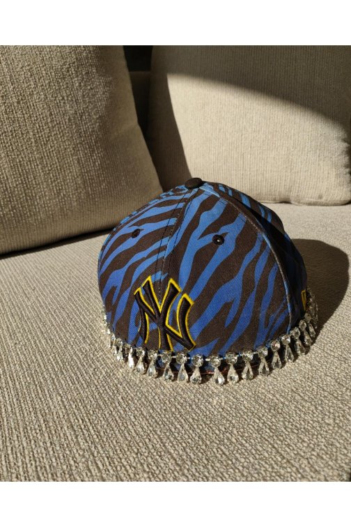 Upcycled New Era zebra cap