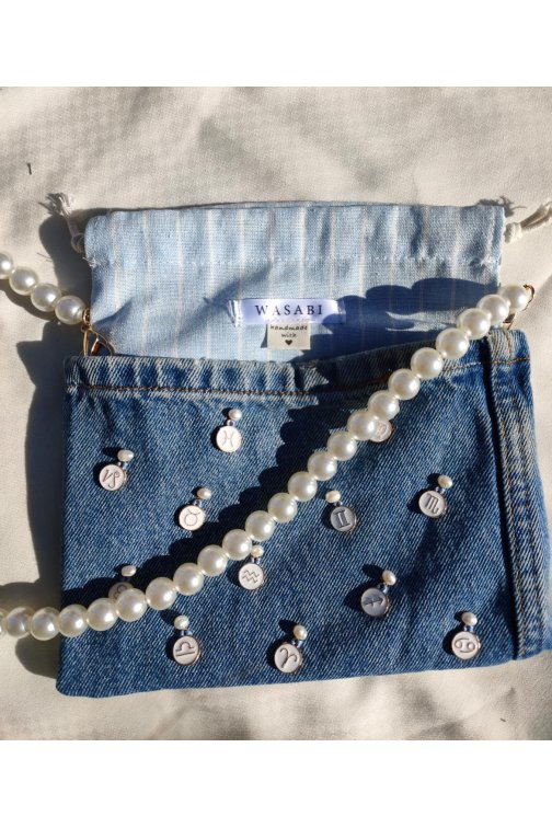 Denim lined bag - Stars &...