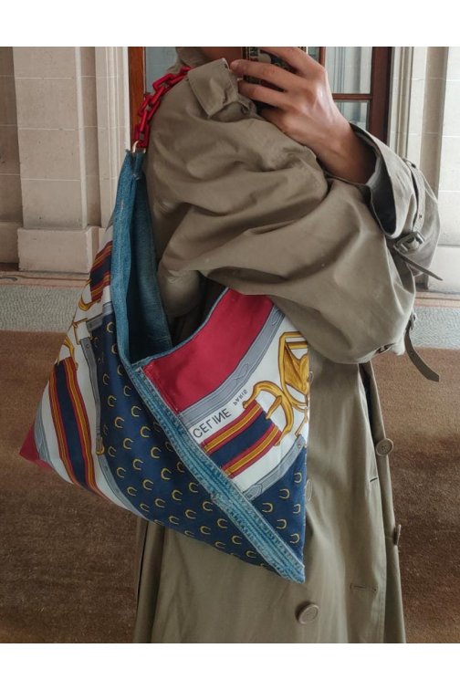 Sac foulard CELINE upcyclée