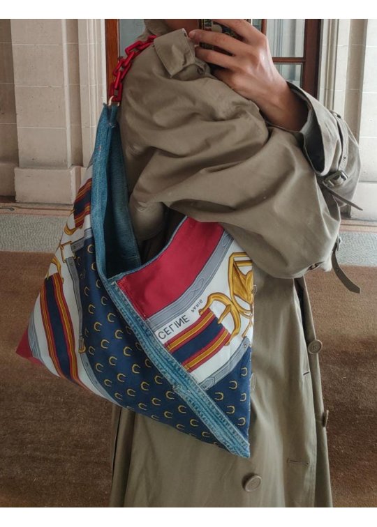 Sac foulard CELINE upcyclée