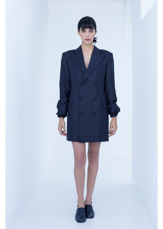 Manteau/ robe tailleur croisée à...